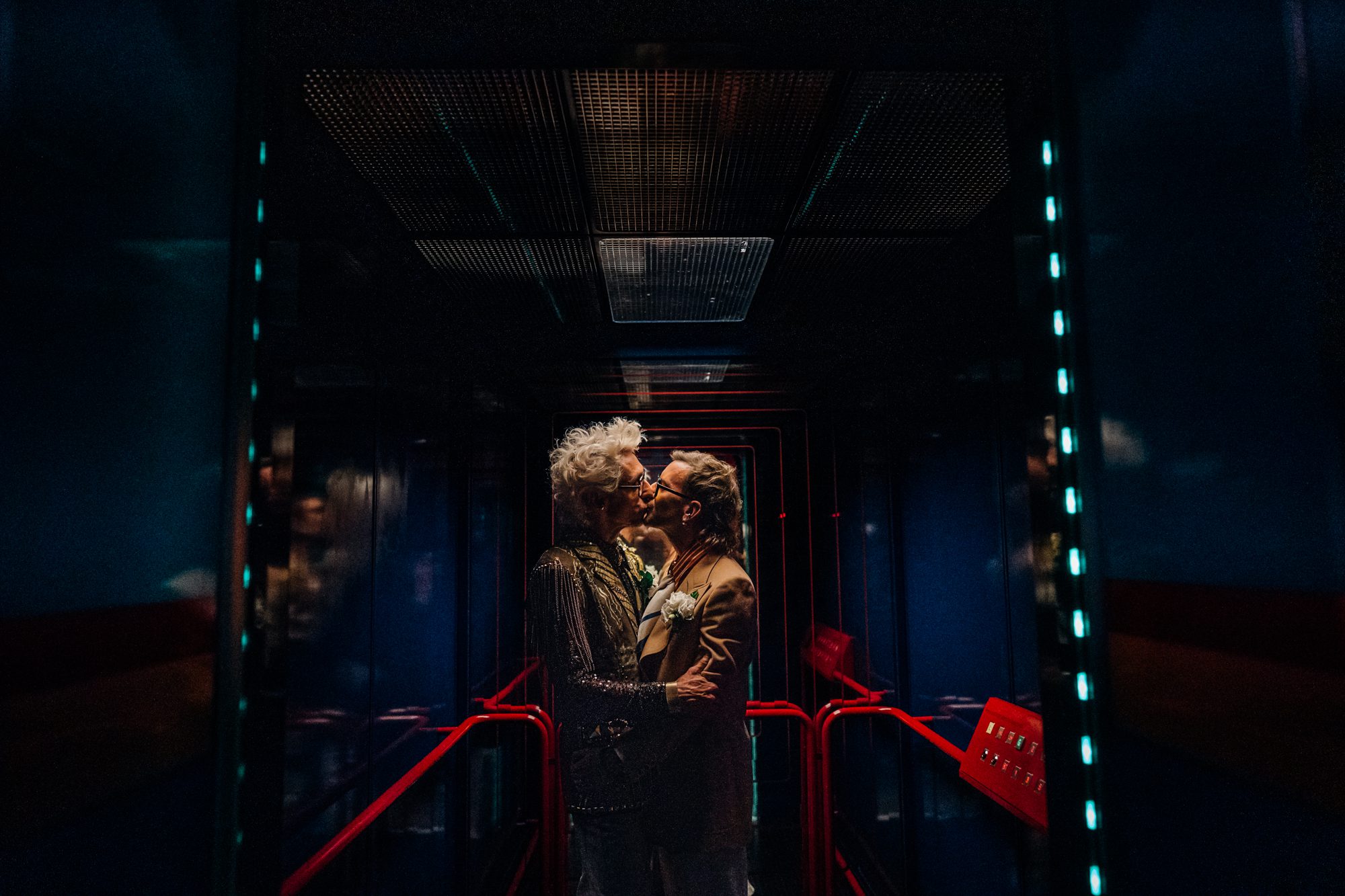 Same sex couple at their Camden Town Hall wedding